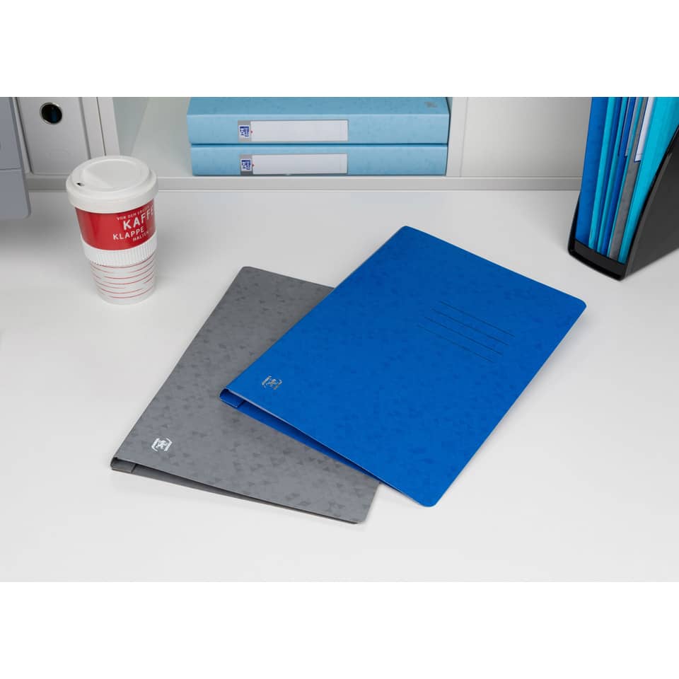 Notizhefte, Mappen, Blue notebook, Graues Heftfeld, Kaffeebecher
