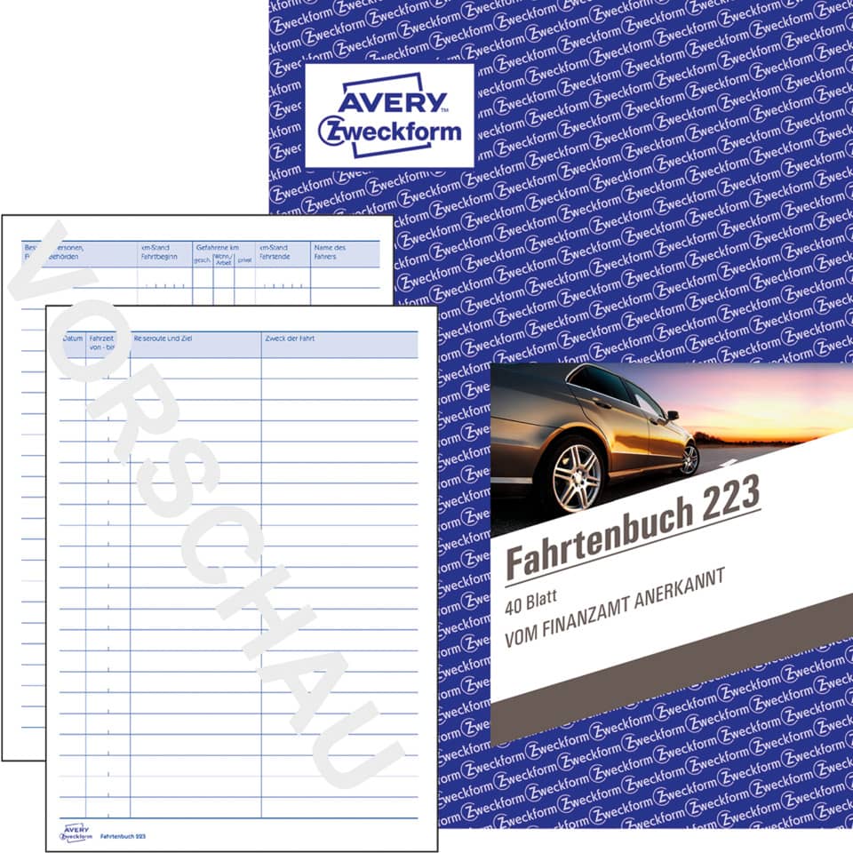Fahrebuch, Auto, Notizblock, Papier, Promo