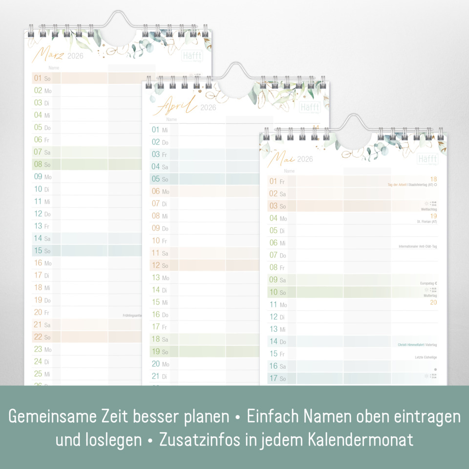 Seite, Text, Kalender
