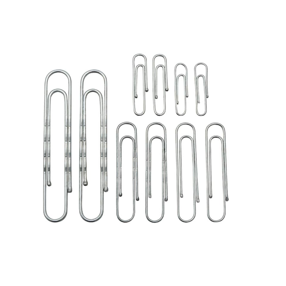 Papierschnipsel, Nähklammer, Klemmstift, Metallclip, Klammer aus Metall