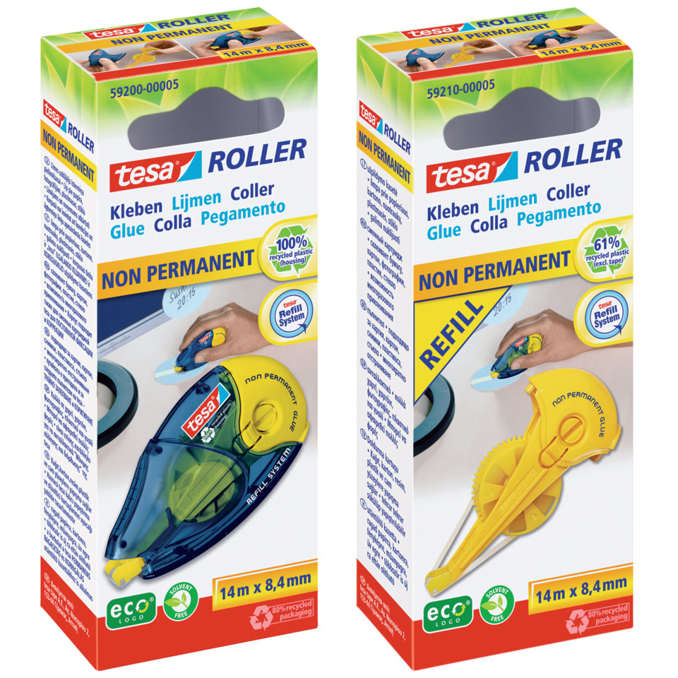 Klebefilm, Klebeband, Roller, Klebebandspender, Nicht permanent