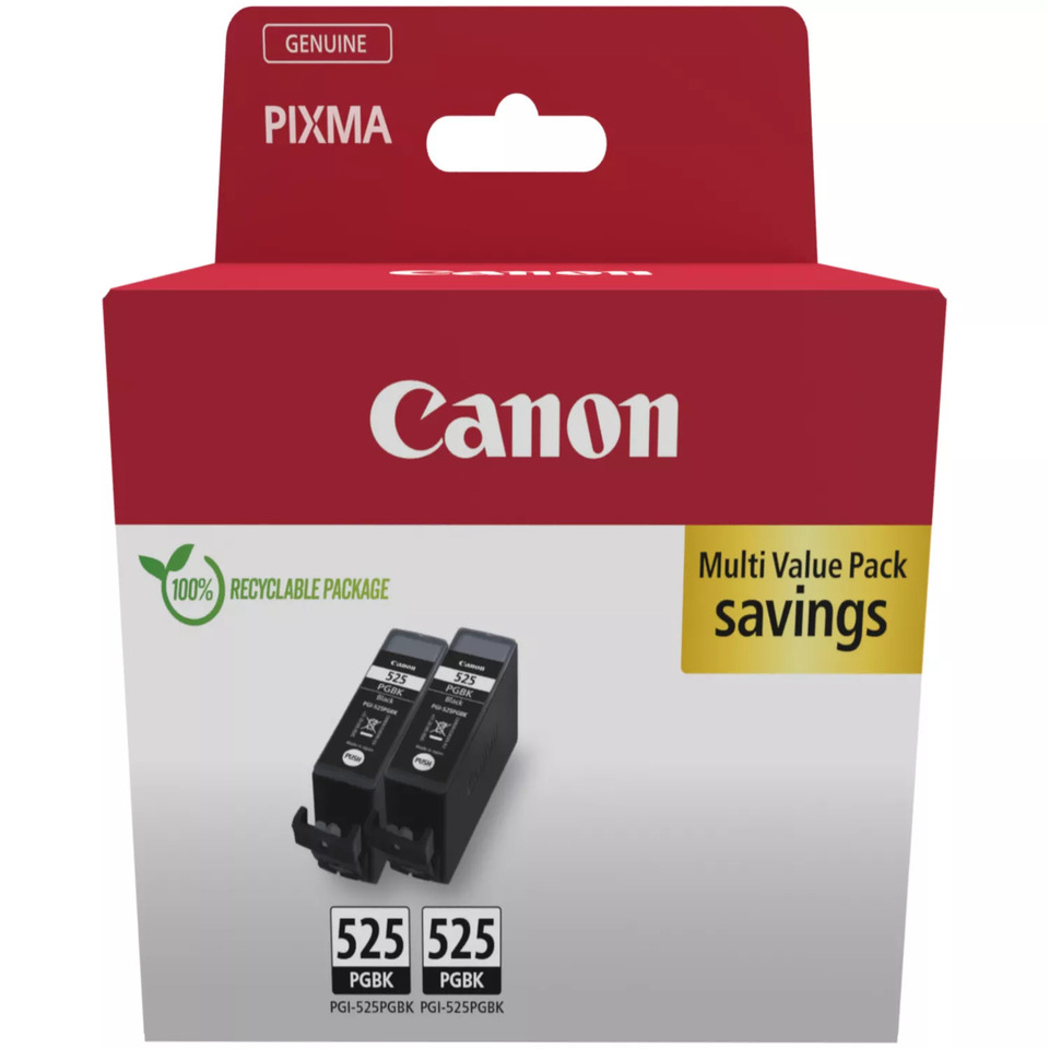 Tintenpatronen, Canon, PGI-525, 525 PGBK, Mehrfachpack