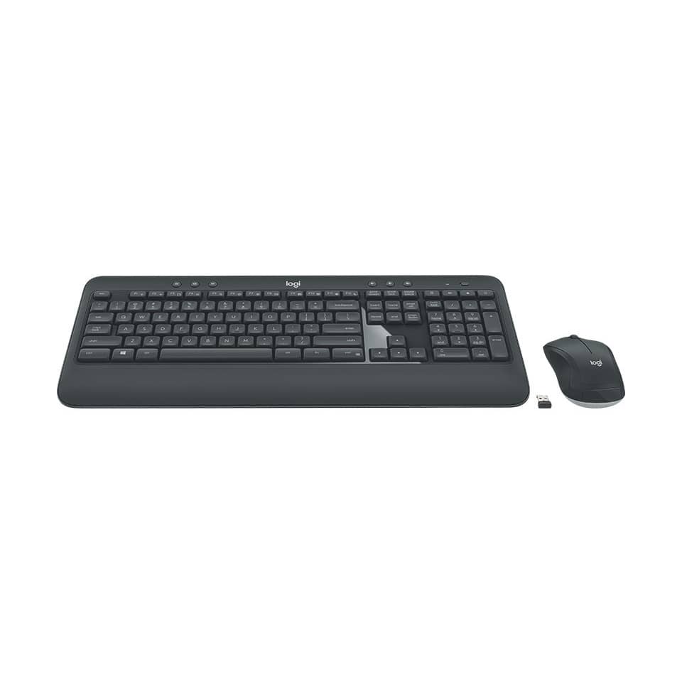 Tastatur, Kabellose Tastatur, QWERTZ, Schwarz, Maustasten-Set