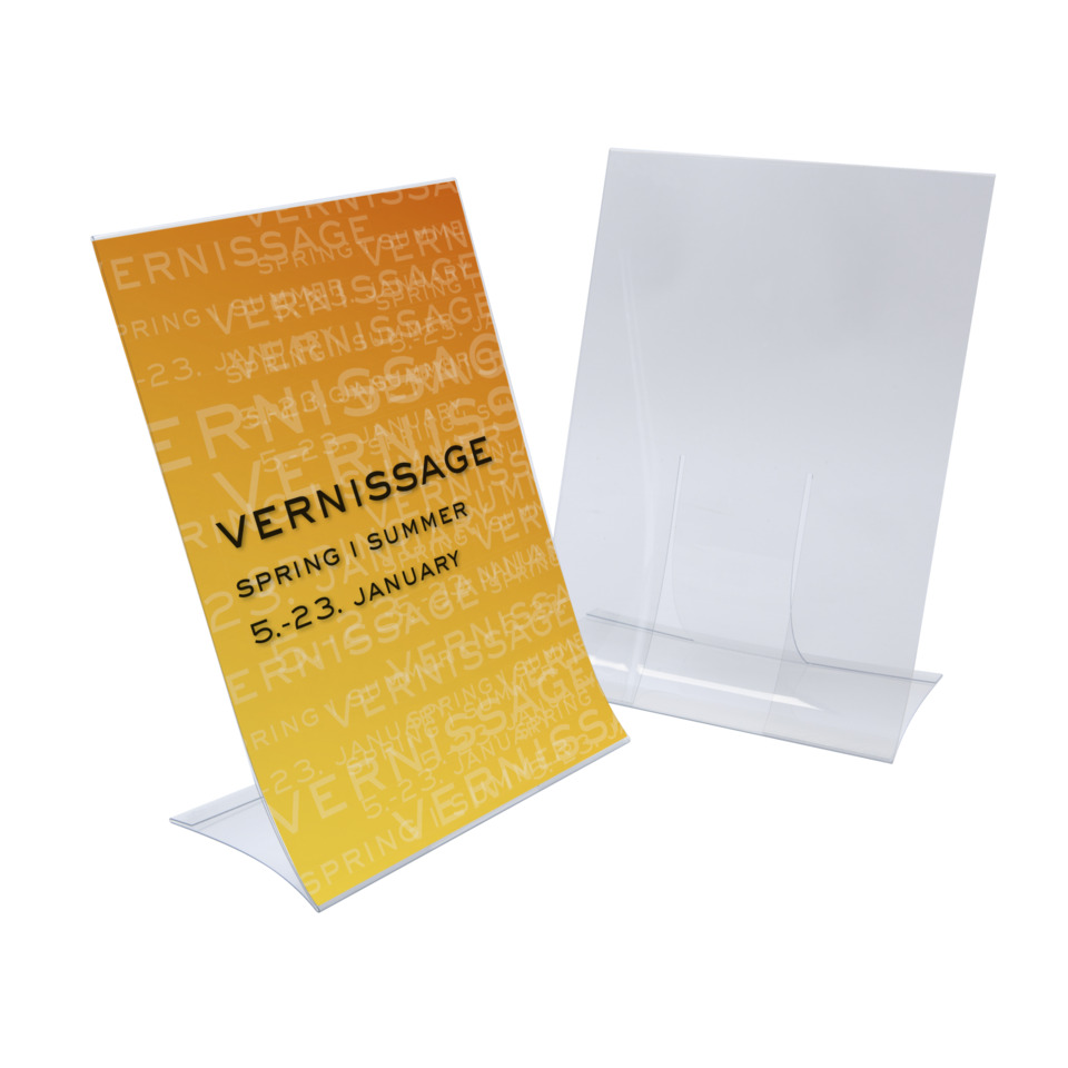 Vernissage Karte, Werbeflyer, Plakatständer, Display Ständer, Posterständer