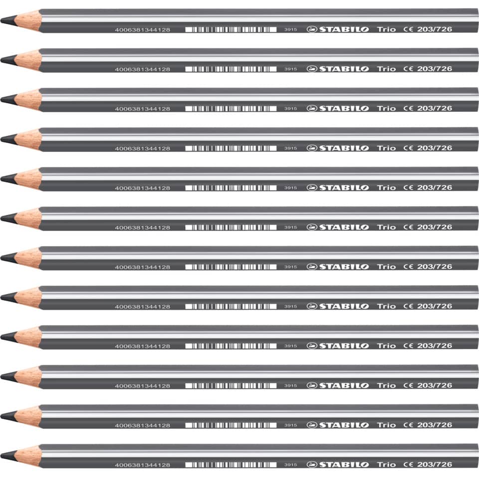 Bleistift, Stabilo, Trio, Grafit, Rundstift