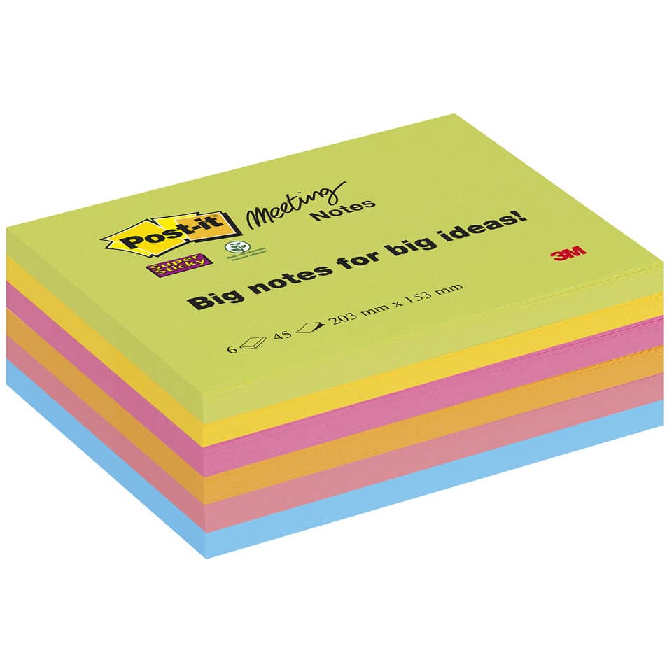 Notizblöcke, Post-it, Haftnotizen, mehrfarbig, Block-Set