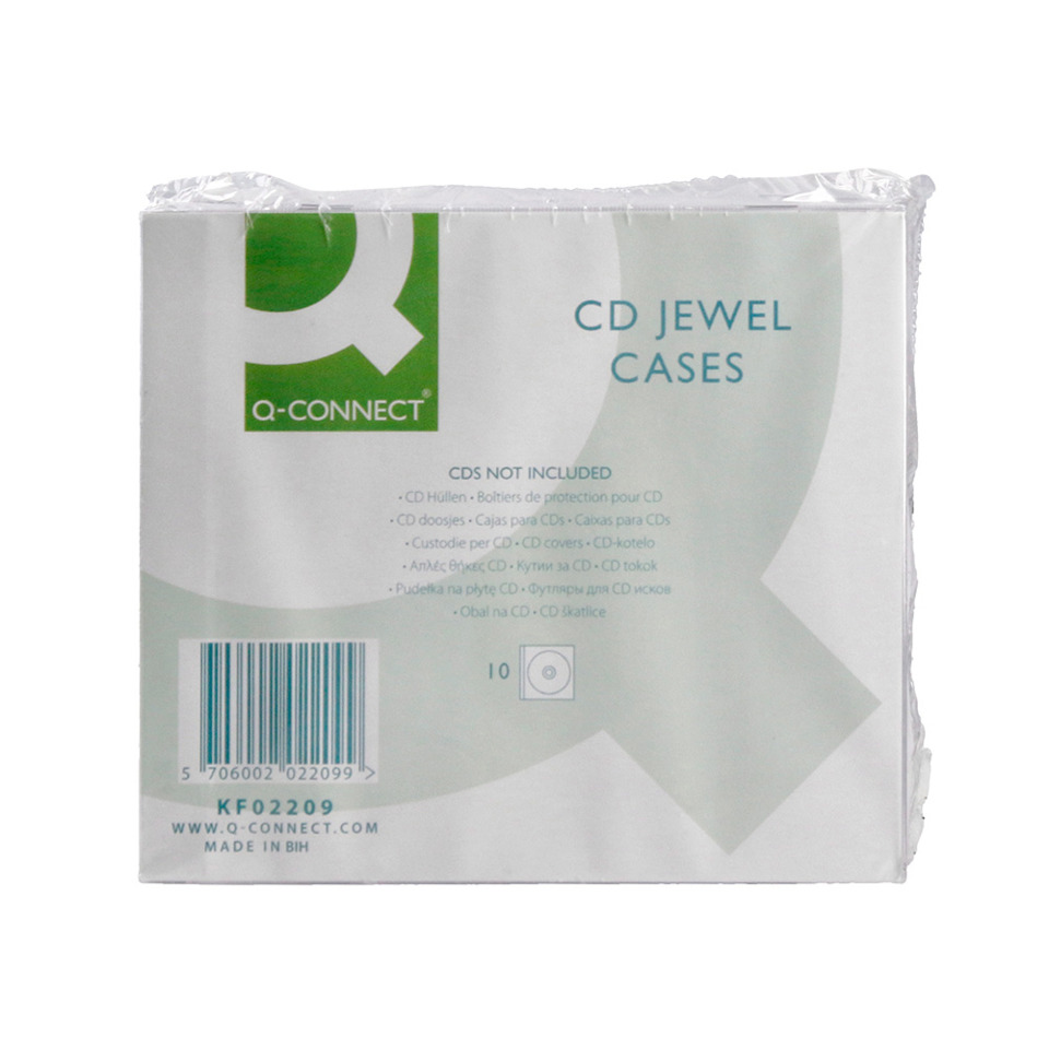 CD-Juwelenschachtel, CD-Hülle, Jewel-Case, Strichkode, Hergestellt in BIH