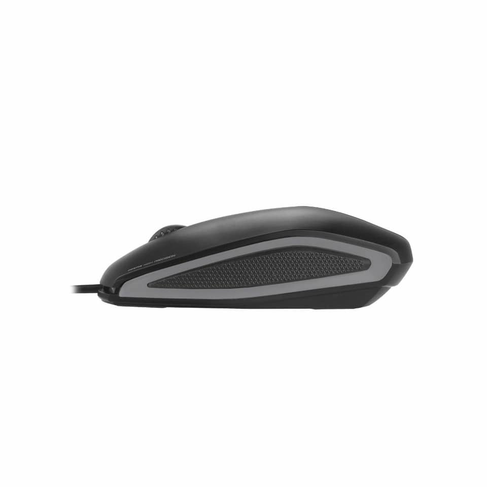 Gamingmaus, USB, schwarz, Seitlich, Scrollrad
