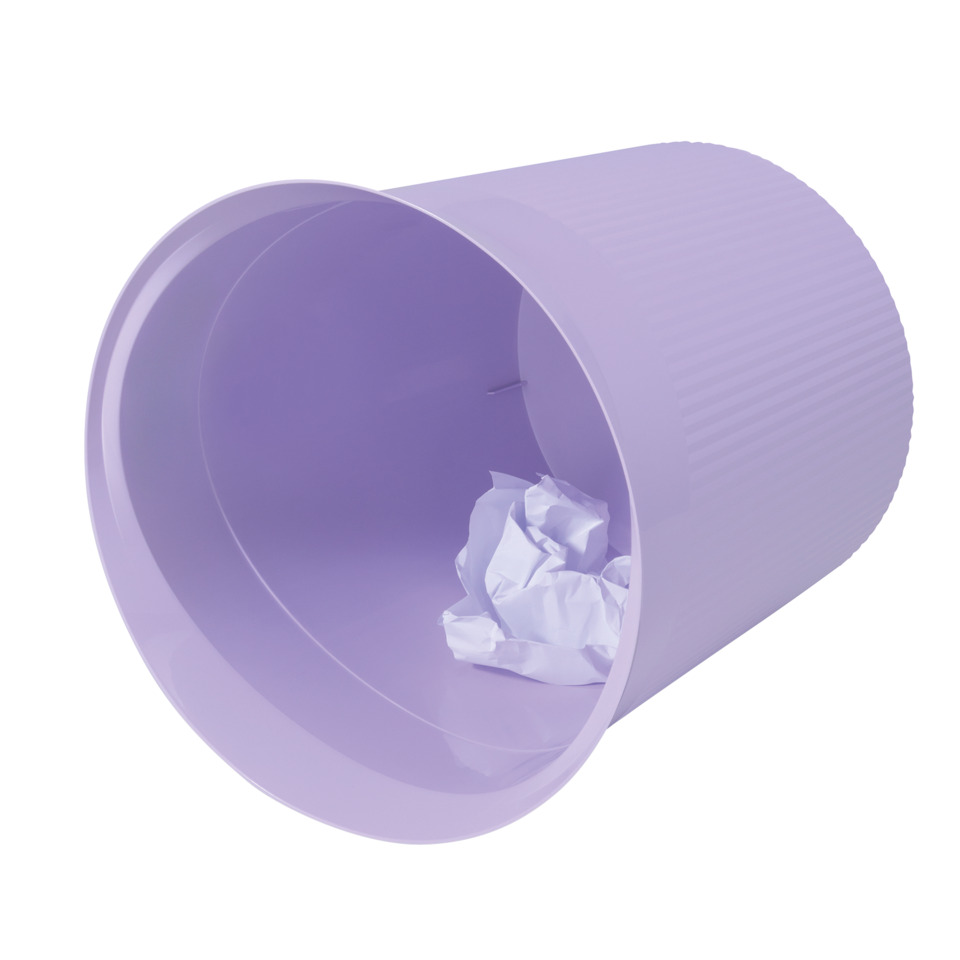 Abfalleimer, Mülleimer, Abfallbehälter, Kunststoff, violett