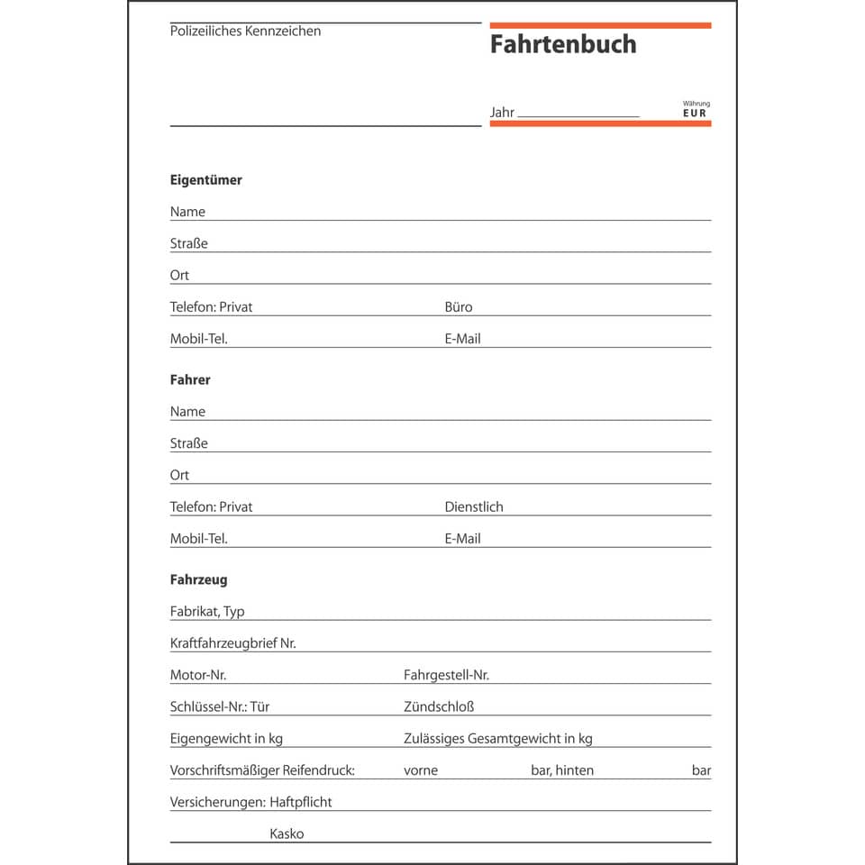 Fahrtenbuch, Kalender, Dokument, Auto, Fahrzeug