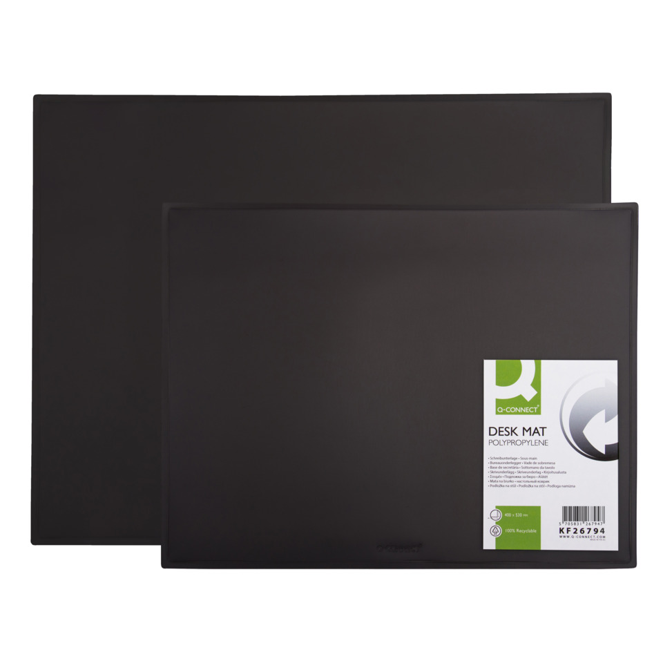 Schreibtischunterlage, Desk Mat, Polypropylen?, Schwarz, 200x300 mm?