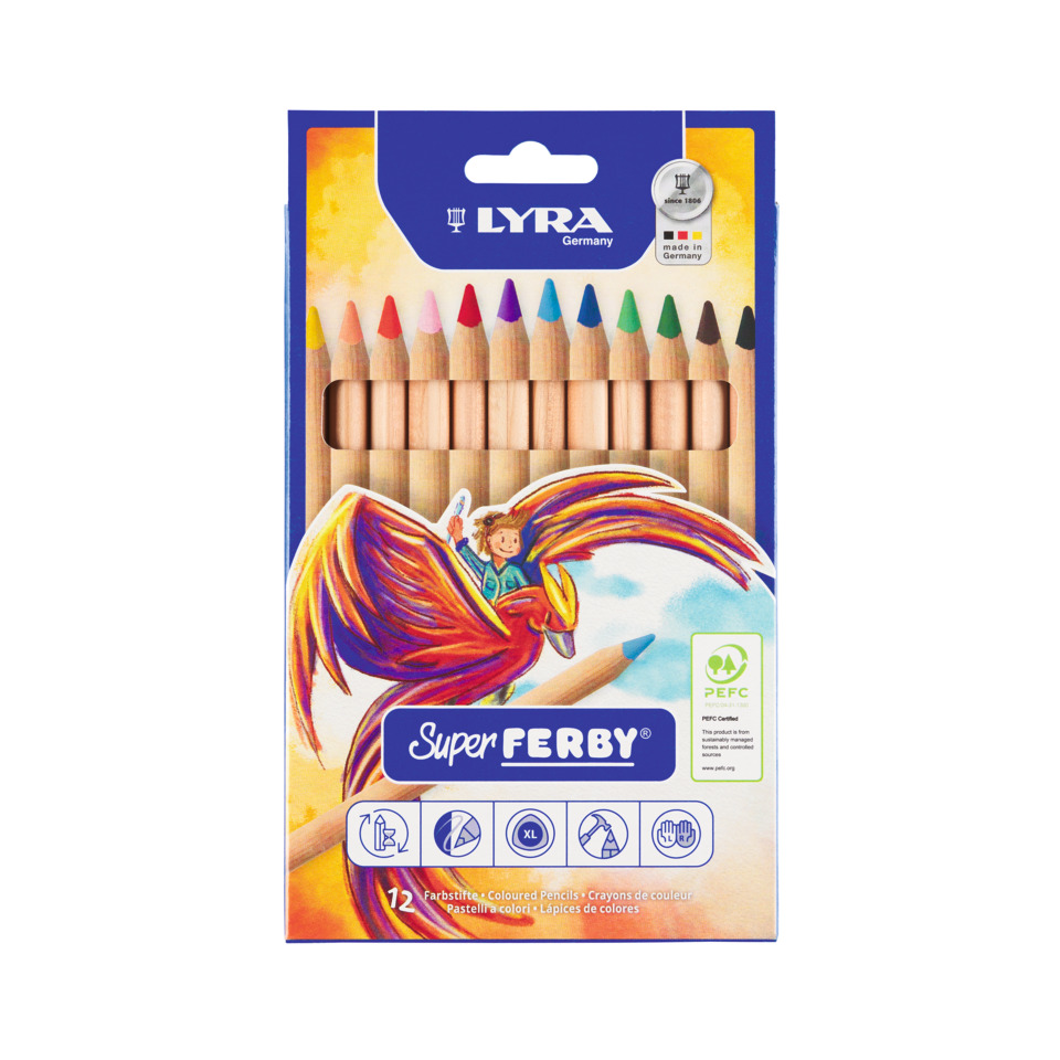Bunte Buntstifte, Bleistifte, 12er Pack, Holzstifte, Farbenset