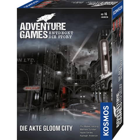 Adventure Games Die Akte Gloom City KOSMOS 695200 Adventure Games Die Akte Gloom City KOSMOS 695200