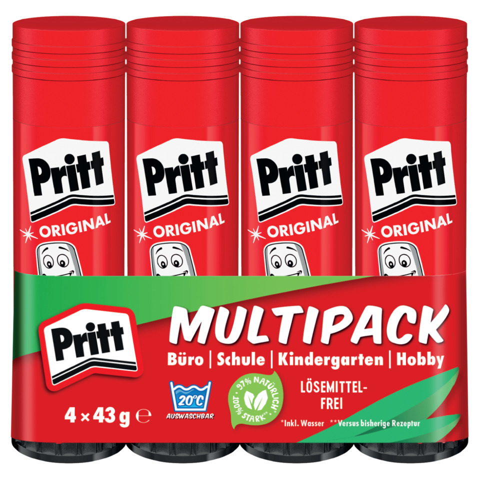 multipack, Batterie, Reinigungsmittel frei, was?, Pritt?