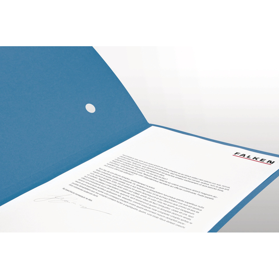 blau, Ordner, Brief, Briefpapier, Logo-Text