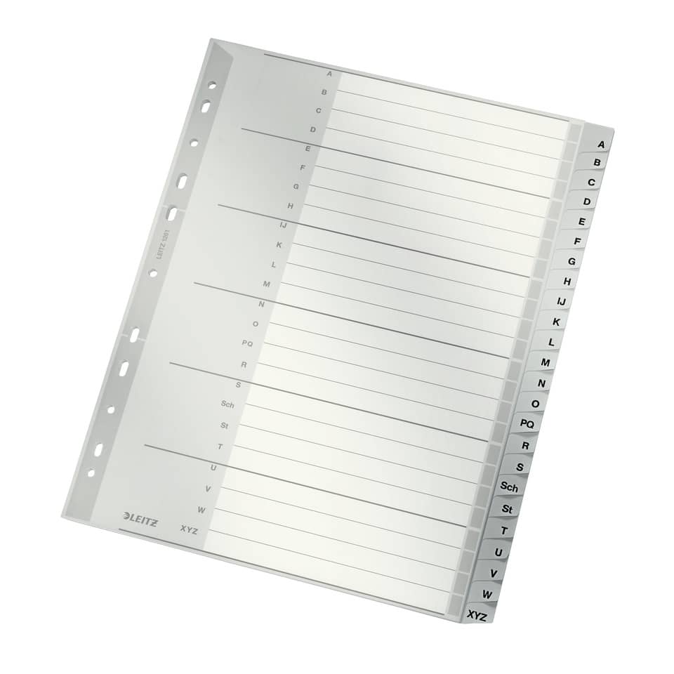 Kartenhalter, Ordnungsordner, Beschriftung, Indexmarken, A-Z Register
