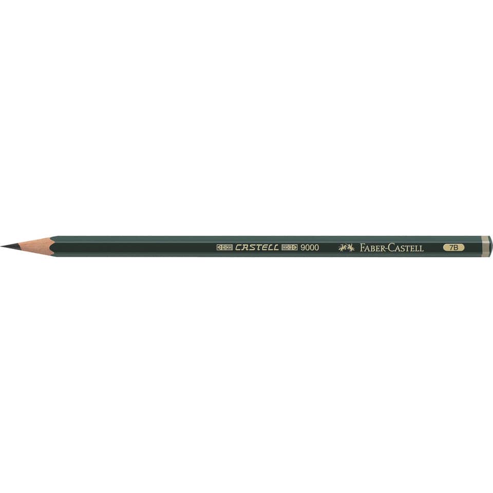 Bleistift, Holzstift, Rundbleistift, Schwarzgrün, HB7B