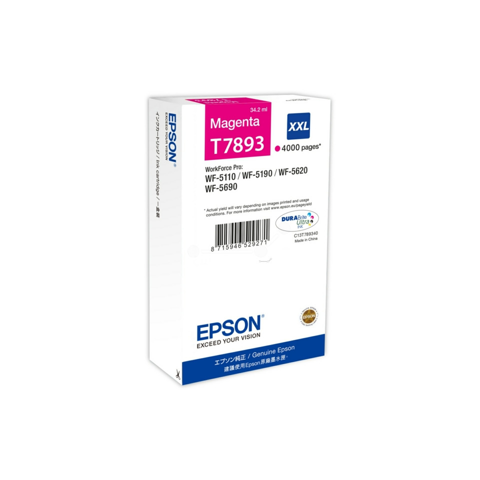 Tintenpatrone, Druckerpatrone, Magenta, XL Kartusche, Epson