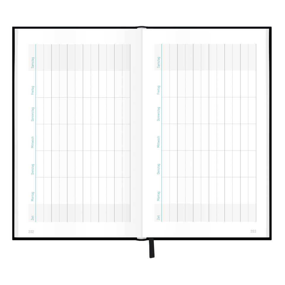 kalender, notizbuch, layout, woche, seiten