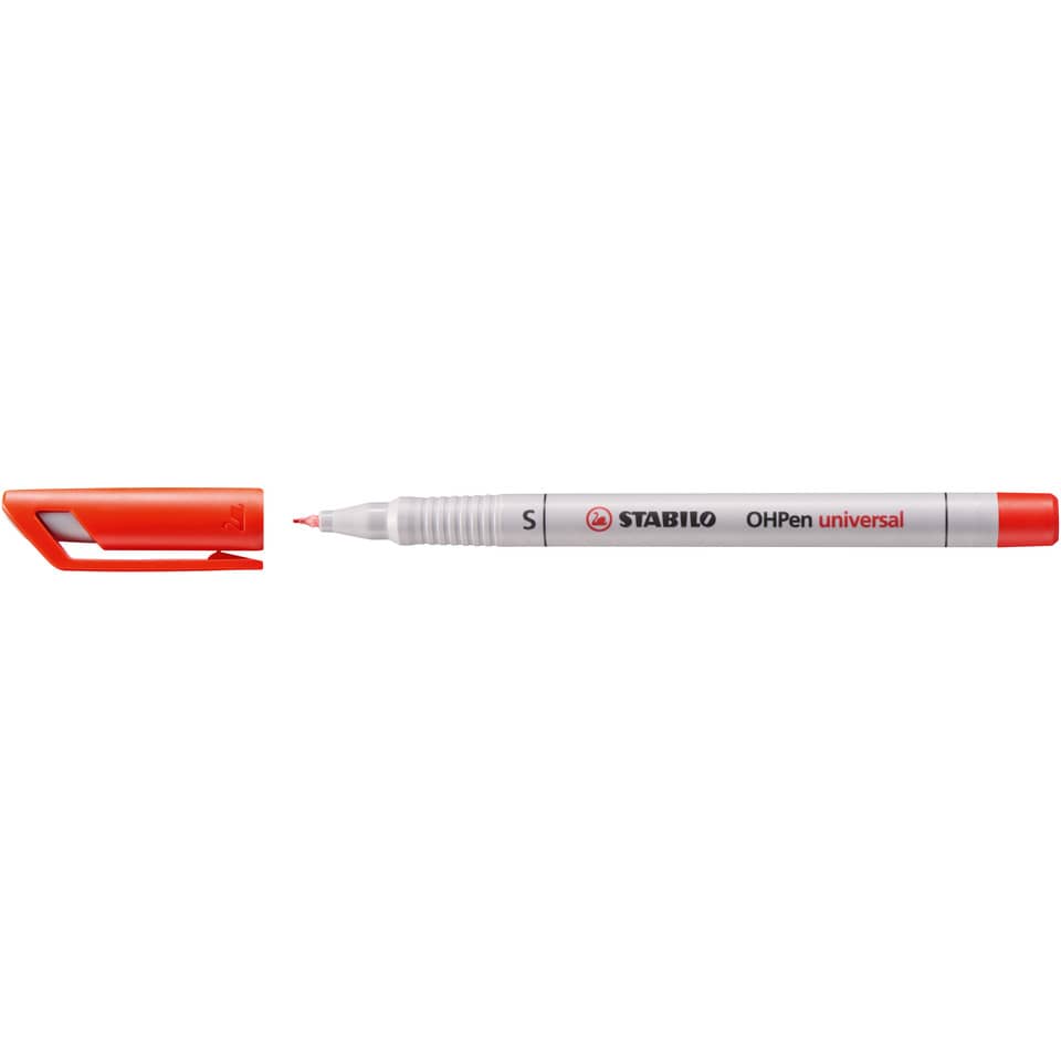 Marker, Permanent marker, Orange cap, Fine tip, OHOpen universal