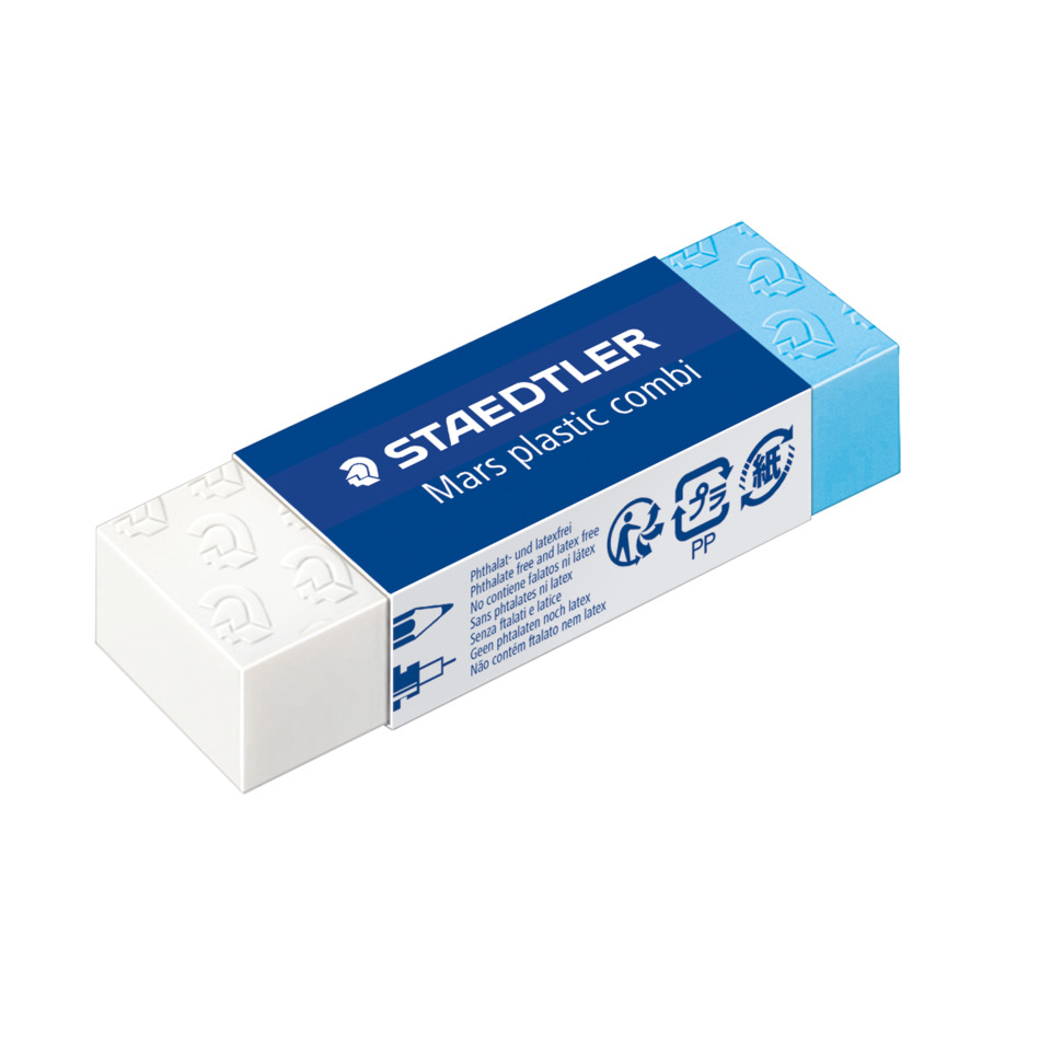 Schreibblocker, Klebestoff, Mars plastic combi, Spitzer, Lebensmittelverpackung