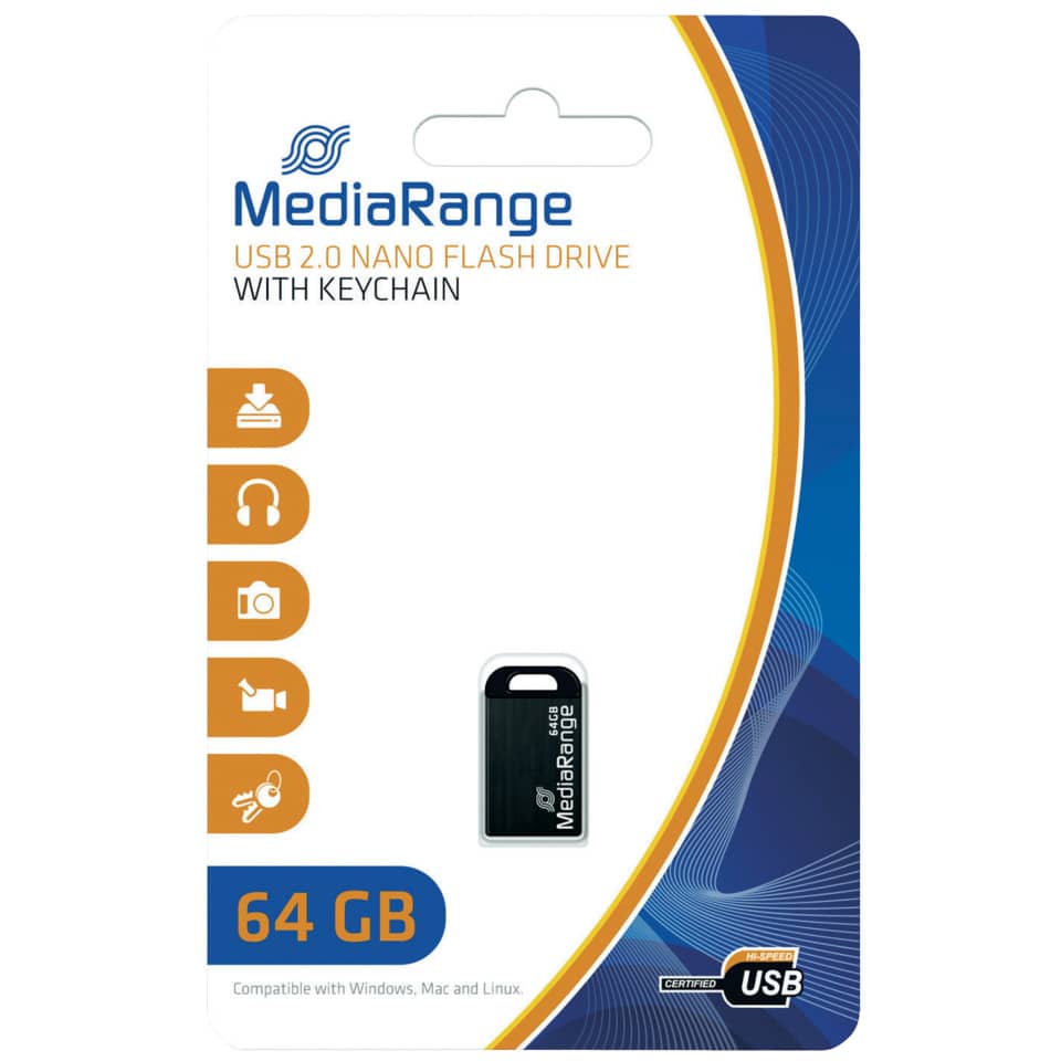 64 GB, USB-Stick, USB-Speicher, Nano, Schluesselanhaenger