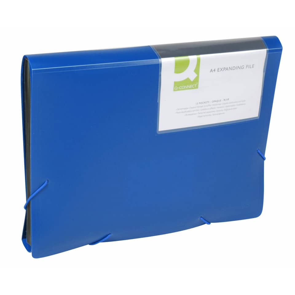 Ordner, A4-Ordner, Blau, Klettverschluss, Expanding file