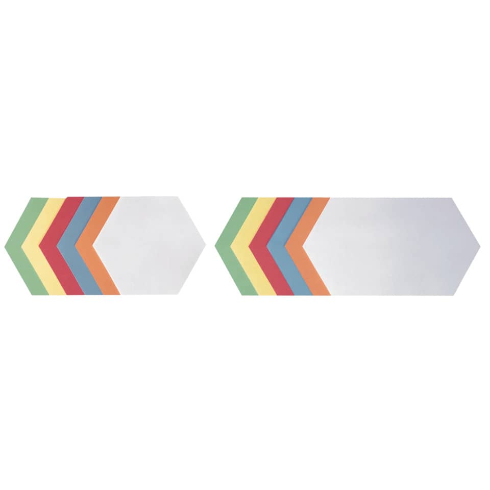 Hexagon, Streifenmuster, Mehrfarbig, Geometrisch, Aufkleber