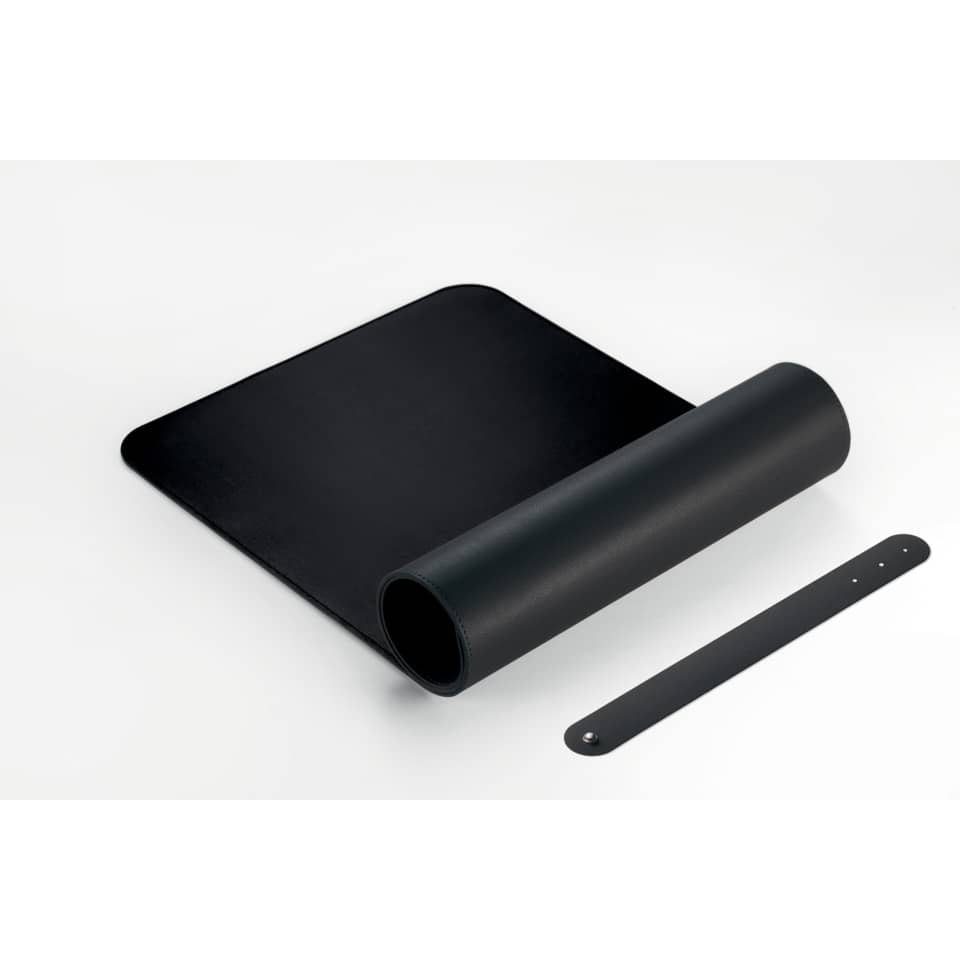 Yoga mat, Rollierte Matte, Schwarz, Rutschfest, Trageschlaufe inklusive