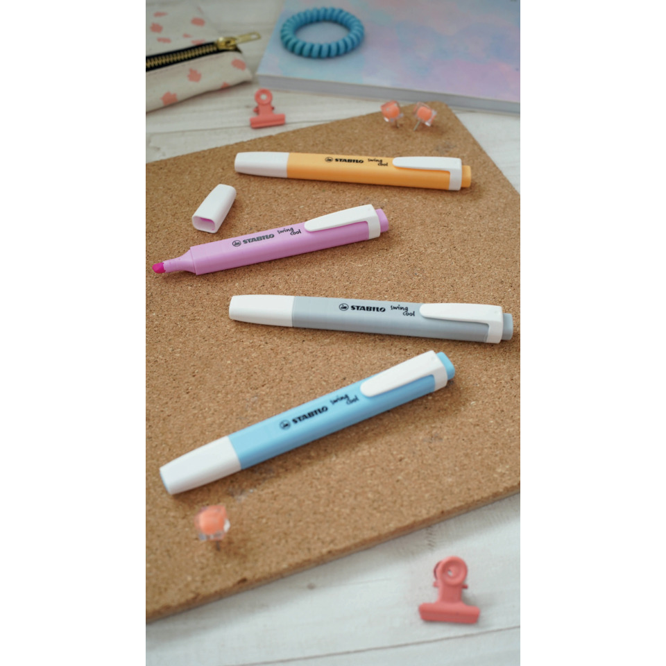 Marker, Highlighter, Pastel, Double-ended, Schulmaterial
