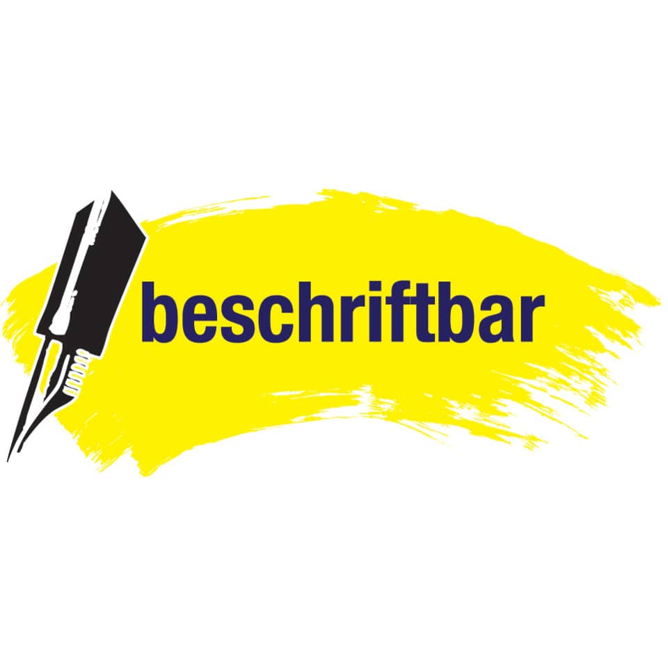 beschriftbar, Marker, Schriftzug, gelb, Pinselstrich