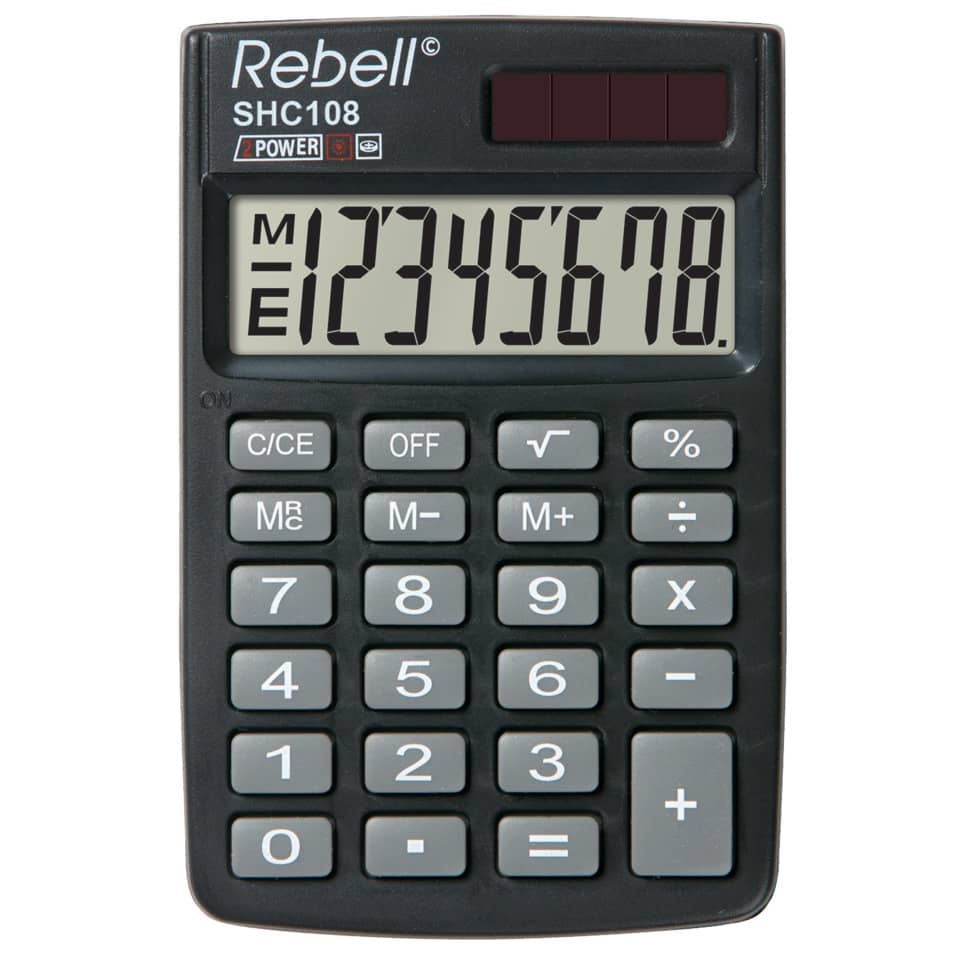 Taschenrechner, Calculator, Tasten, Display, Schwarz