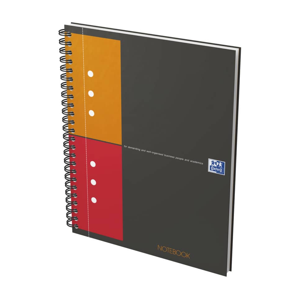 Notizbuch, Spiralbindung, Mehrfarbig, Kohlegrau, Notebook