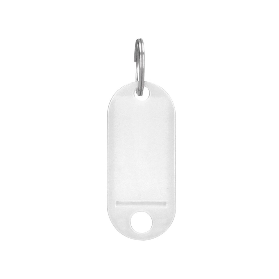 schlüsselanhänger, metallring, plättchen, löcher, haken