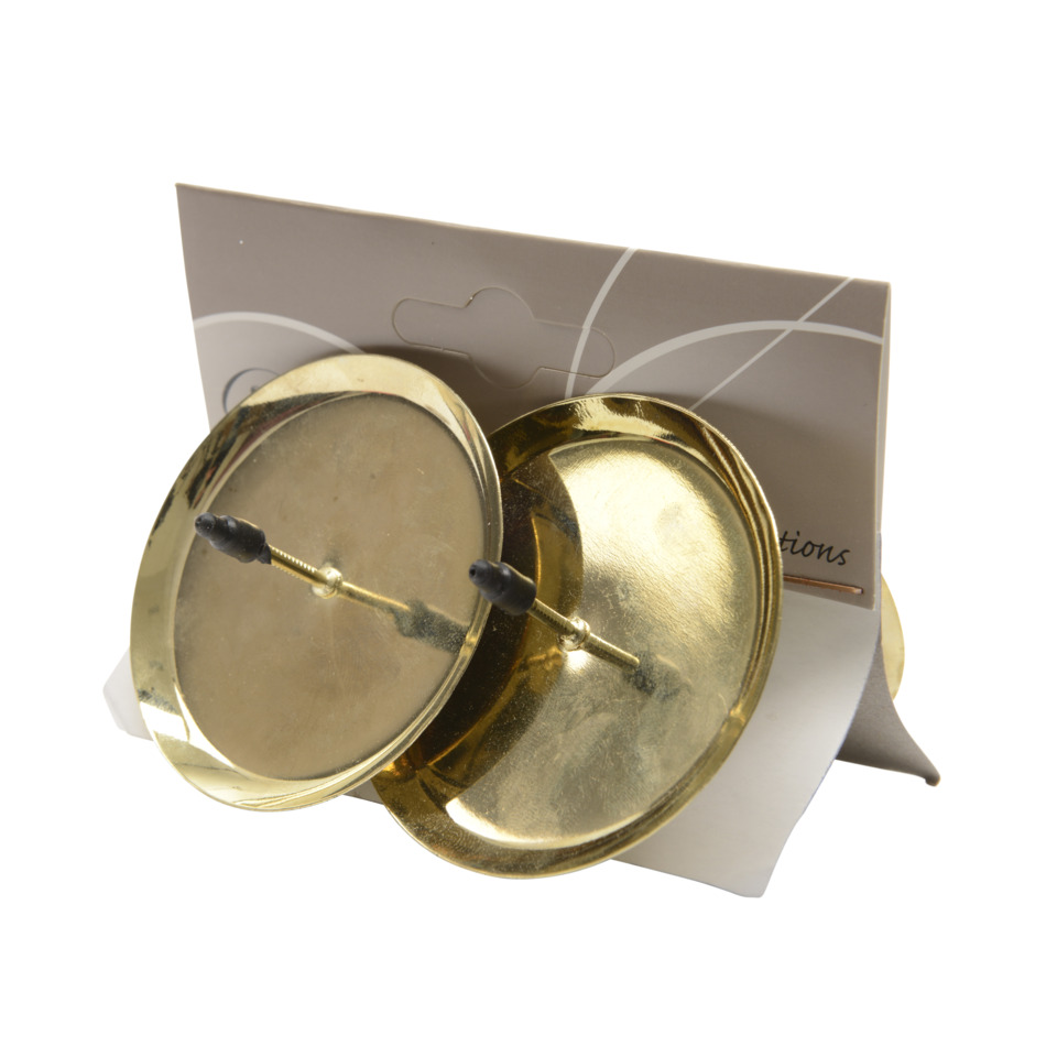 Messingohrringe, Metallohrringe, Scheibenohrringe, Goldfarbe, Modeschmuck