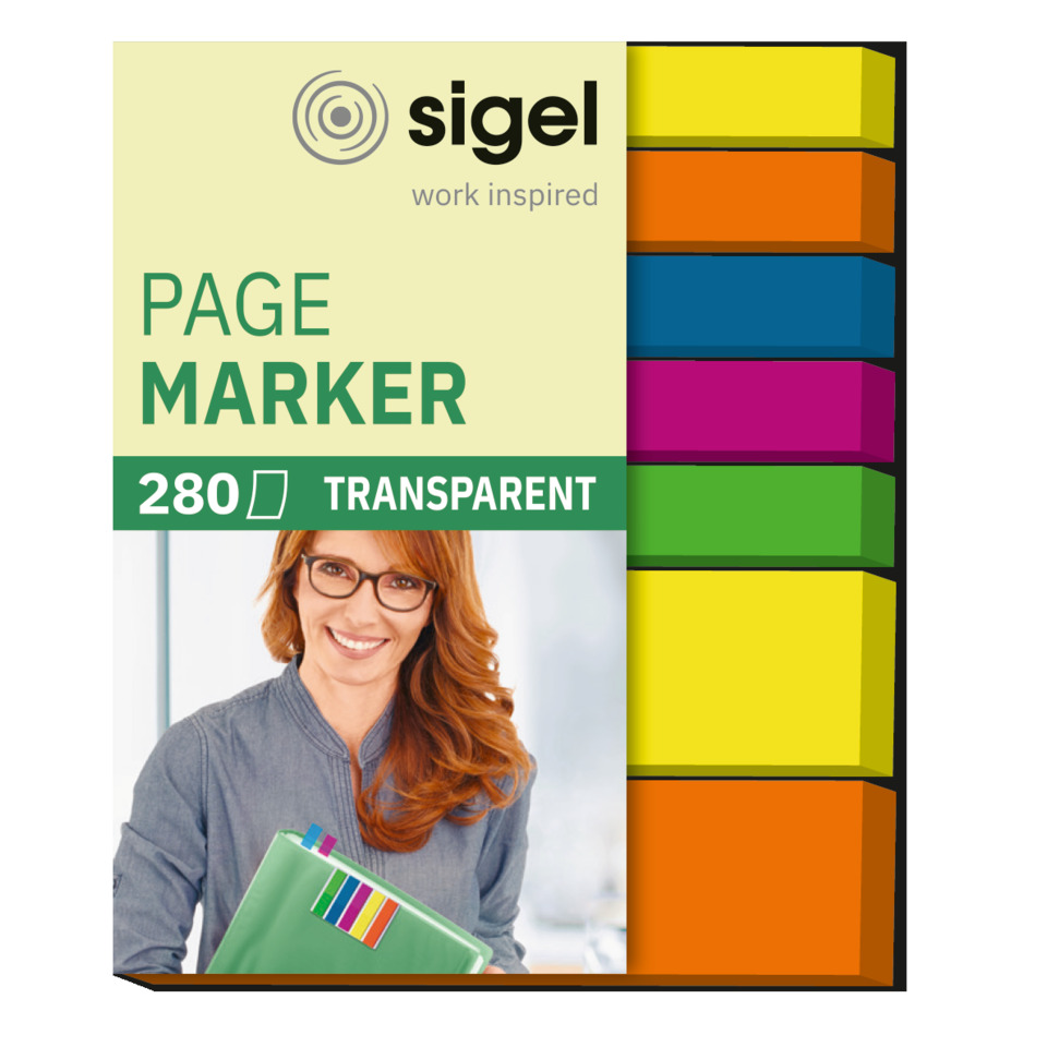 Page marker, Sticky notes, Post-it, Highlighter, Marker set