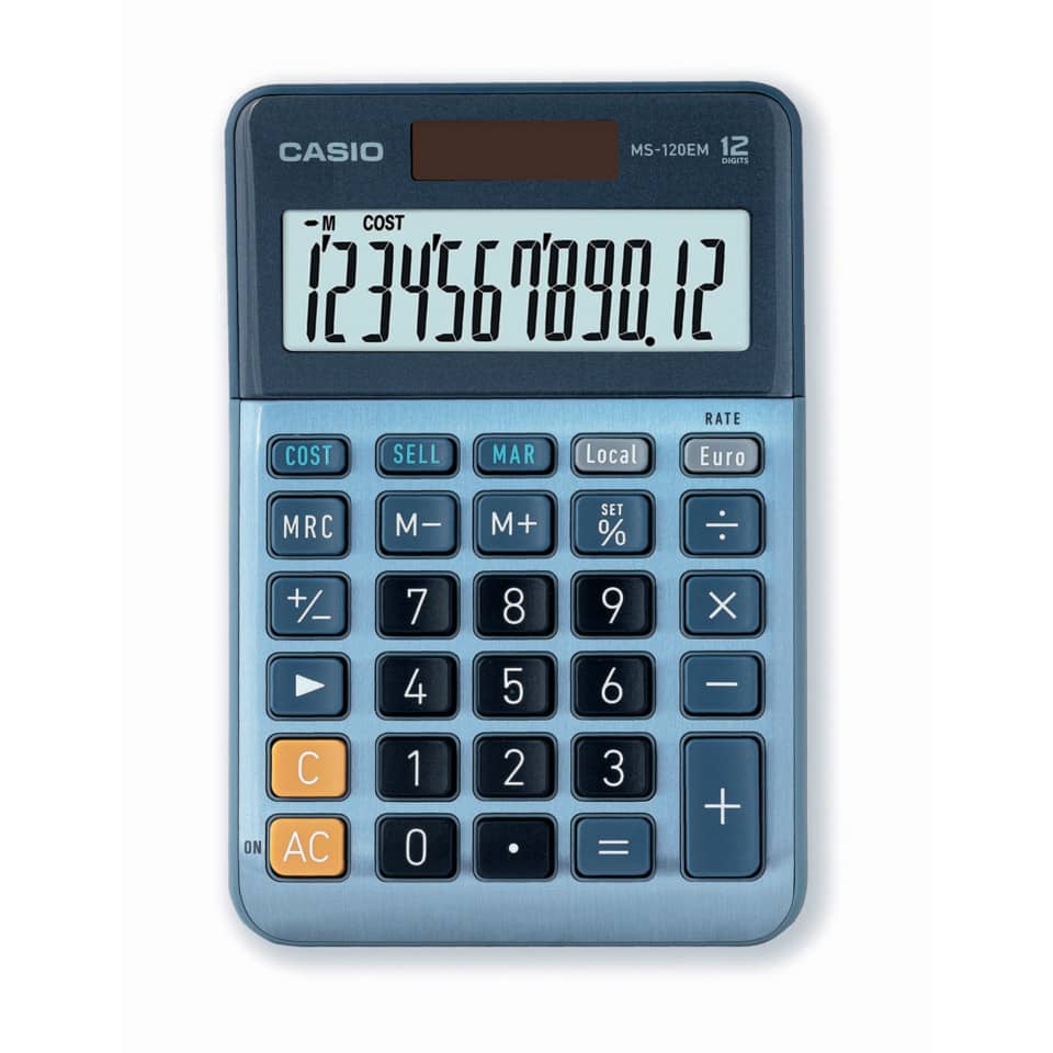 Taschenrechner, Casio, Handy-Rechner, Großes Display, Tastatur-Layout