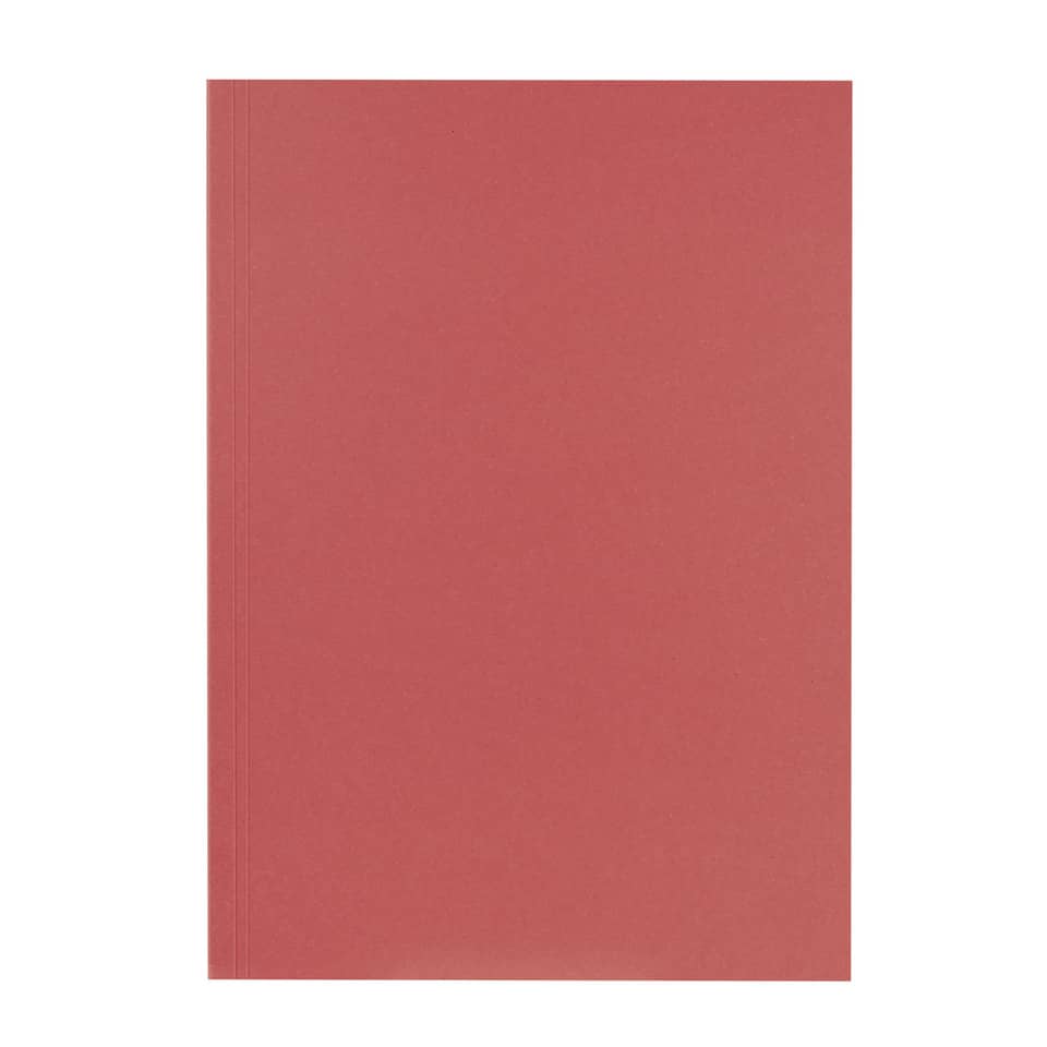Notizbuch, A4, roter Umschlag, Paperback, Karton