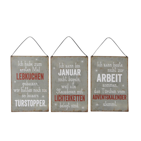 Weihn. Schild Eisen 552379000911 20x30cm 6cm Hänger