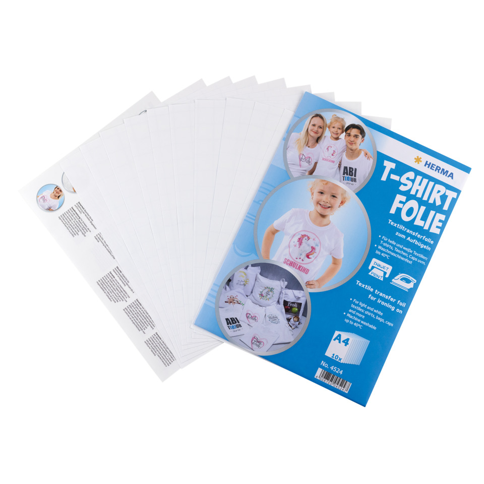 T-Shirt Folie, Transferfolie, Textilfolie, A4, Bedruckbar