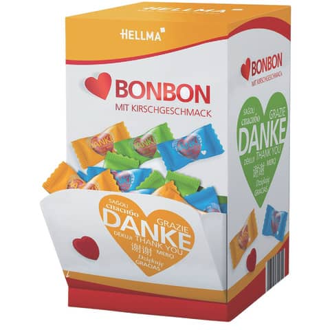 Herzbonbons DANKE   200x3,4g HELLMA 70000149