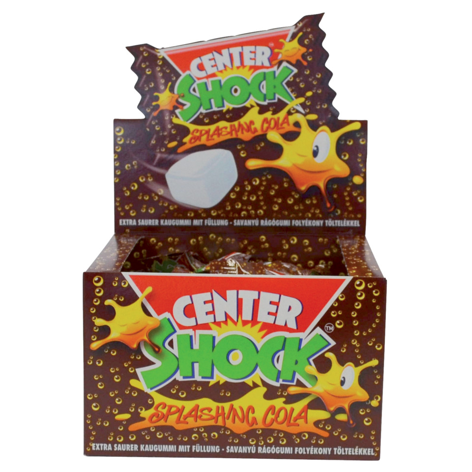 Kaugummi, Schaumgummi, Cola, Center Shock, Sicherheitsdisplay