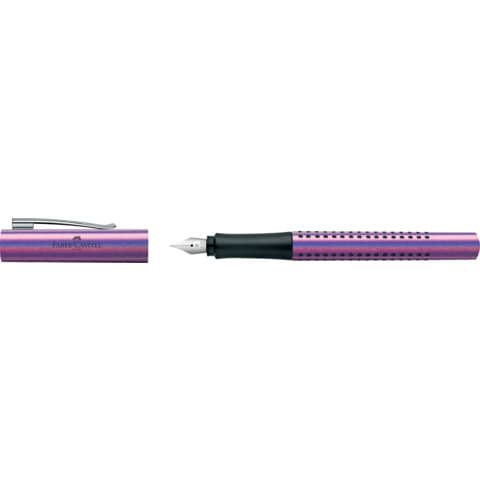 Füllhalter Grip Glam Edition F, violett FABER CASTELL 140841