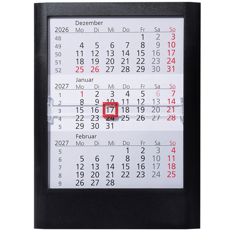 Kalender, Tageskalender, Tischkalender, Monatskalender, Dezember 2026