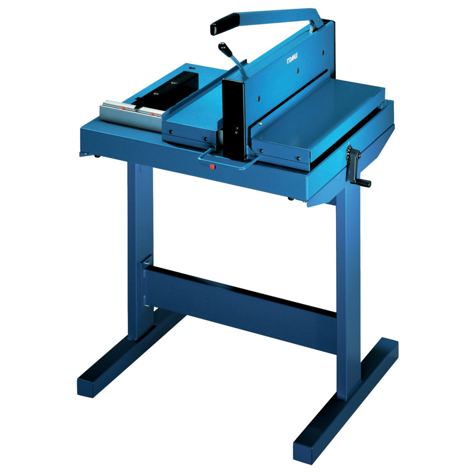 Schneidbank, Schneidmaschine, Metallwerkzeug, Blaue Farbe, Bein-Arbeitsständer