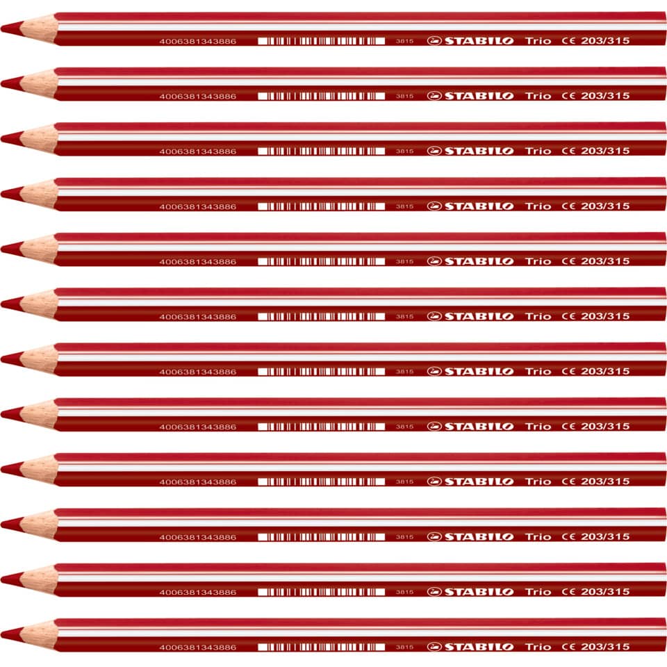 Bleistift, Roter Bleistift, Holzbleistift, Trio Stifte, Roter Stift