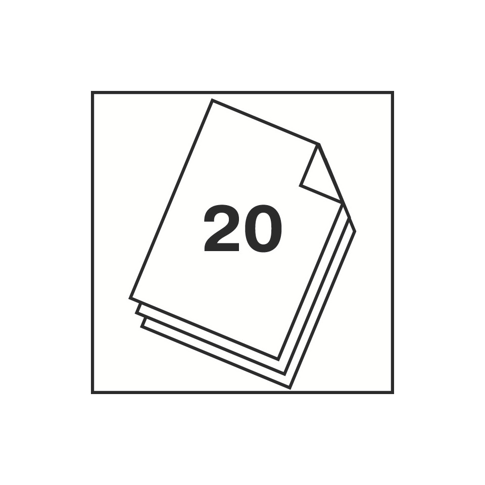 Notizbuch, Maße 20, Papierset, Druckformat, Schwarz-Weiß