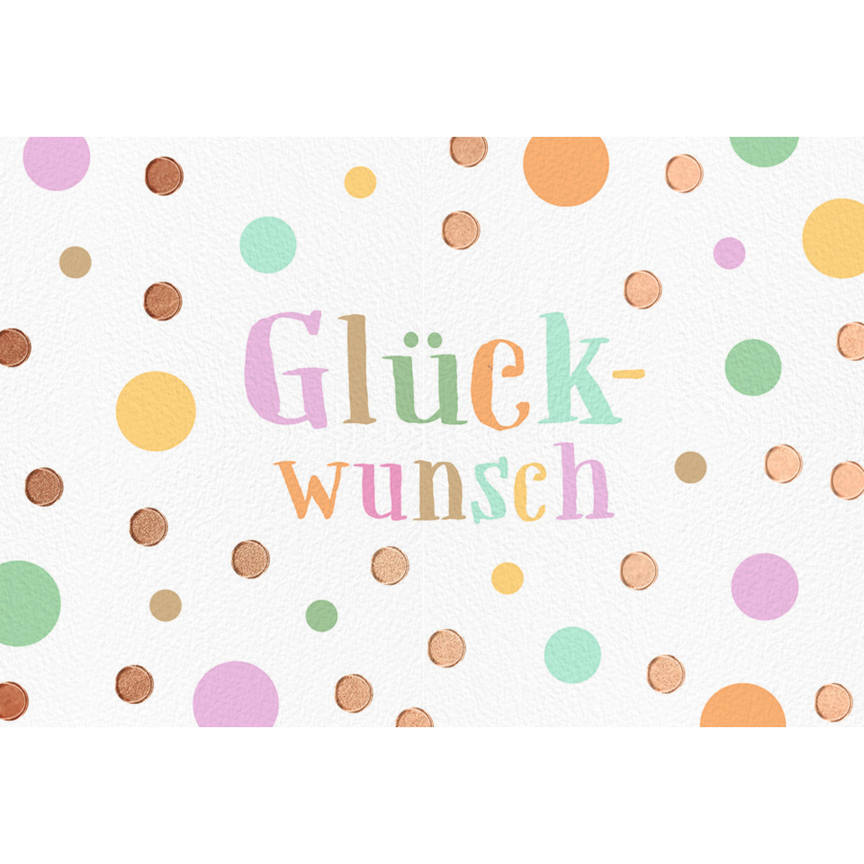 geburtstagskarte, glückwunsch, konfetti, bunte farben, kartentext