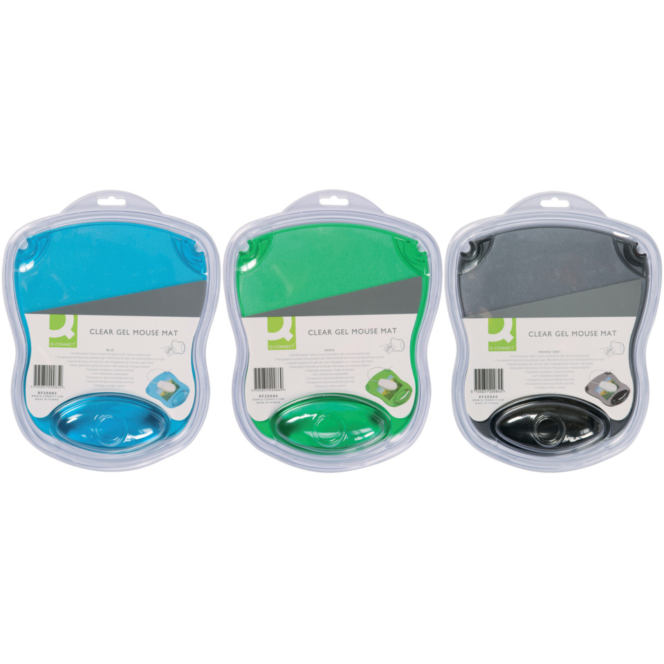 gel-mouse-mat, mauspad, klar, trio, farben