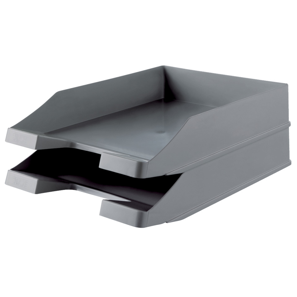 papierkorb-einlegefach, aktenablage, schick grau, ordnungsbox, schacht-fachboden